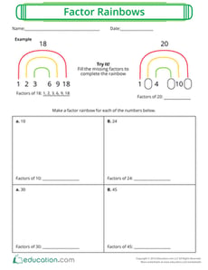 Factor Rainbows