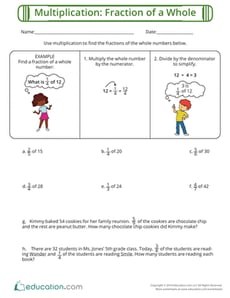 Multiplication: Fraction of a Whole