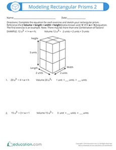 Modeling Rectangular Prisms 2