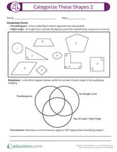 Categorize These Shapes 2