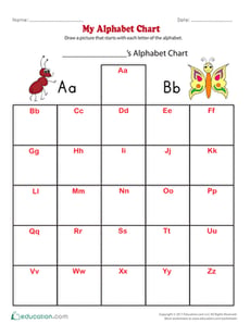 My Alphabet Chart