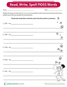 Read, Write, Spell FLOSS Words