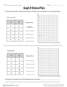 Graph it! Ordered Pairs