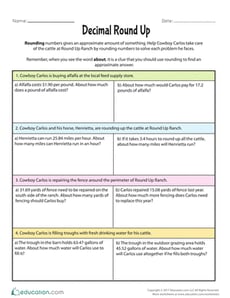 Decimal Round Up