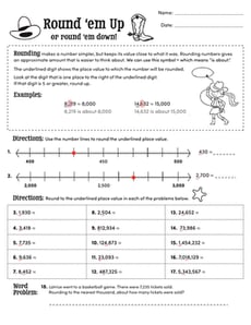 Round 'Em Up or Down