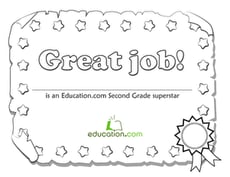 Second Grade Learning Certificate