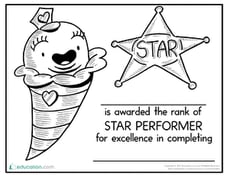 Star Performer Certificate