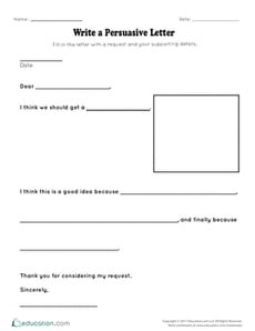 Write a Persuasive Letter