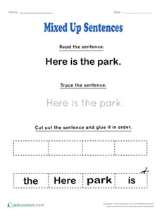 Mixed Up Sentences