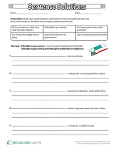 Sentence Solutions