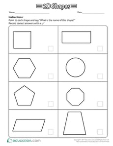 Name That Shape: 2D Shape Assessment