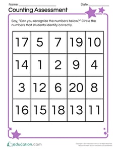 Counting Assessment