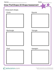 Draw That Shape: 2D Shape Assessment
