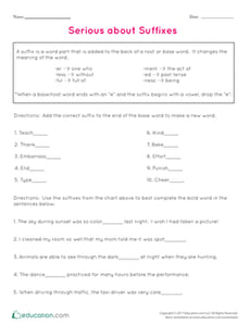 Serious about Suffixes