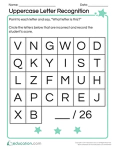 Uppercase Letter Recognition