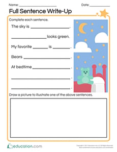 Full Sentence Write-Up