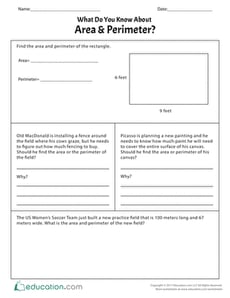 What Do You Know About Area & Perimeter?