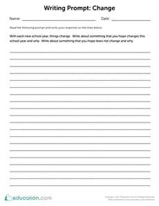 Writing Prompt: Change