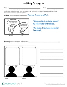 Personal Narrative: Adding Dialogue