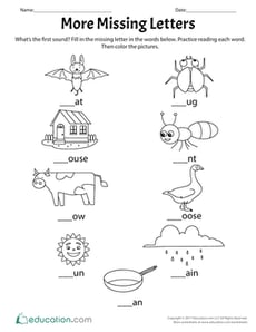 More Missing Letters