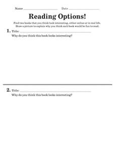Reading Options!