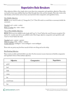 Superlative Rule Breakers