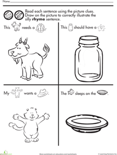Fun with Rhymes: Read and Draw