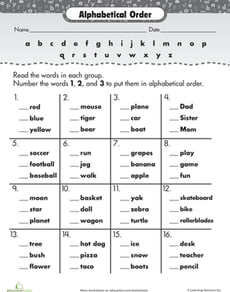 Alphabetized!
