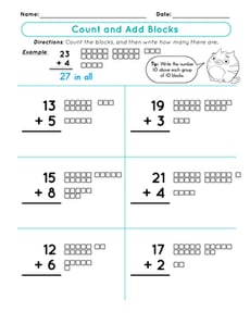 Count and Add Blocks
