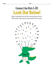 Connect the Dots 1–20: Look Out Below!