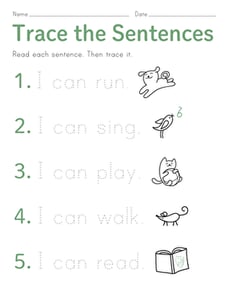 Trace the Sentences