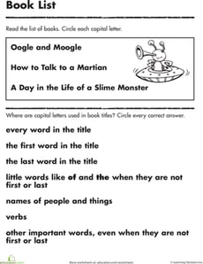 Learning Capitalization: Book Through It!