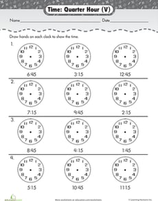 Learning to Tell Time: Quarter Hour