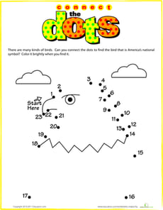 Bald Eagle Dot-to-Dot