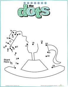 Connect the Dots: Rocking Horse