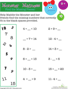Math Monster Madness