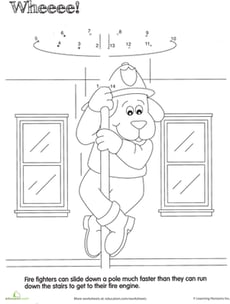 Fireman Dot to Dot: Whee!