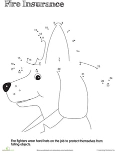 Fireman Dot to Dot: Firehat