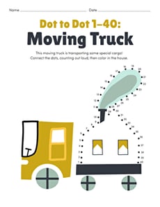 Dot to Dot 1–40: Moving Truck