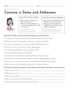 Perfect Punctuation: Commas in Dates and Addresses