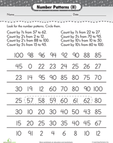 Number Patterns: Find the Pattern