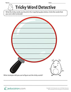 Tricky Word Detective