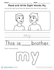 Read and Write Sight Words: My