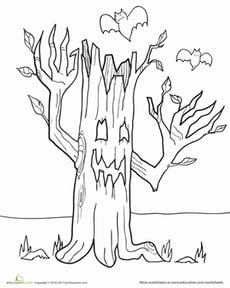Color the Haunted Tree