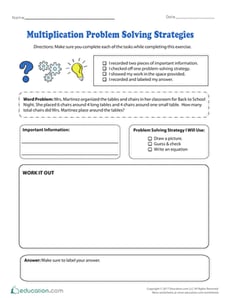 Multiplication Problem Solving Strategies