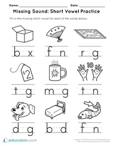 Missing Sound: Short Vowel Practice