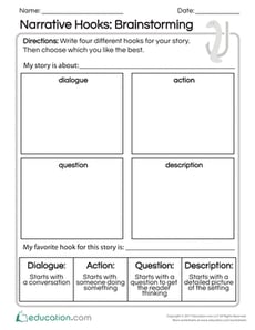 Narrative Hooks: Brainstorming