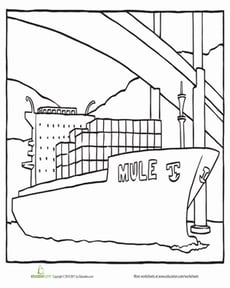 Color the Cargo Ship