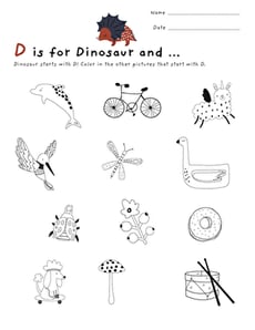 D Is for Dinosaur and…