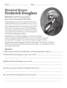 Historical Heroes: Frederick Douglass